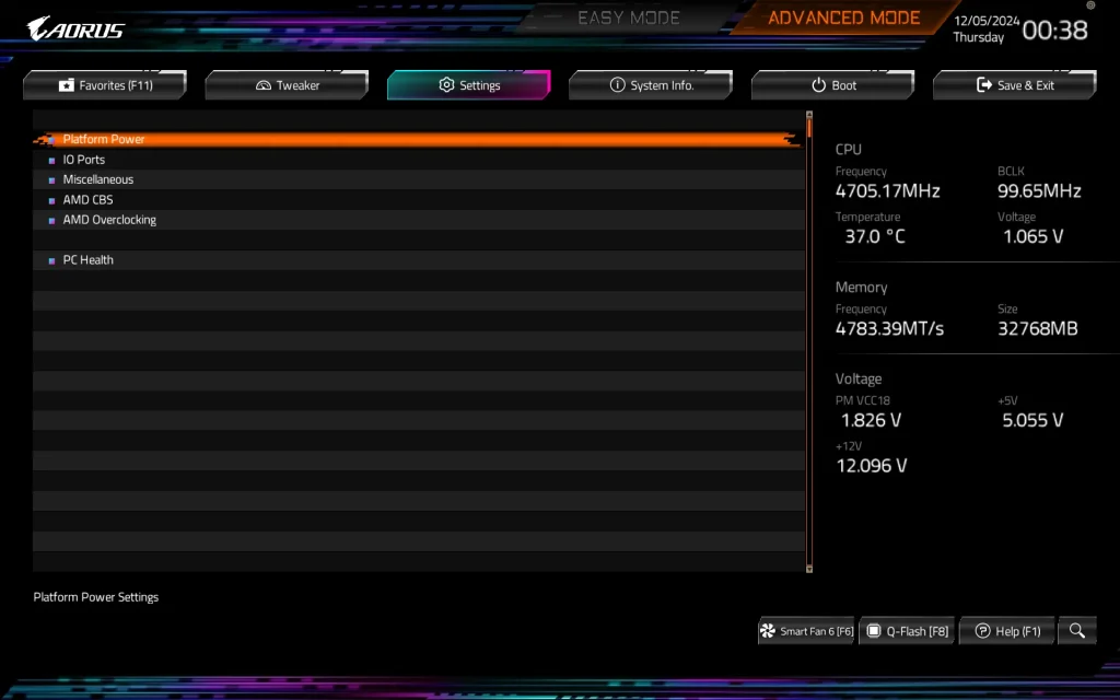 Gigabyte X870E AORUS MASTER BIOS (7)